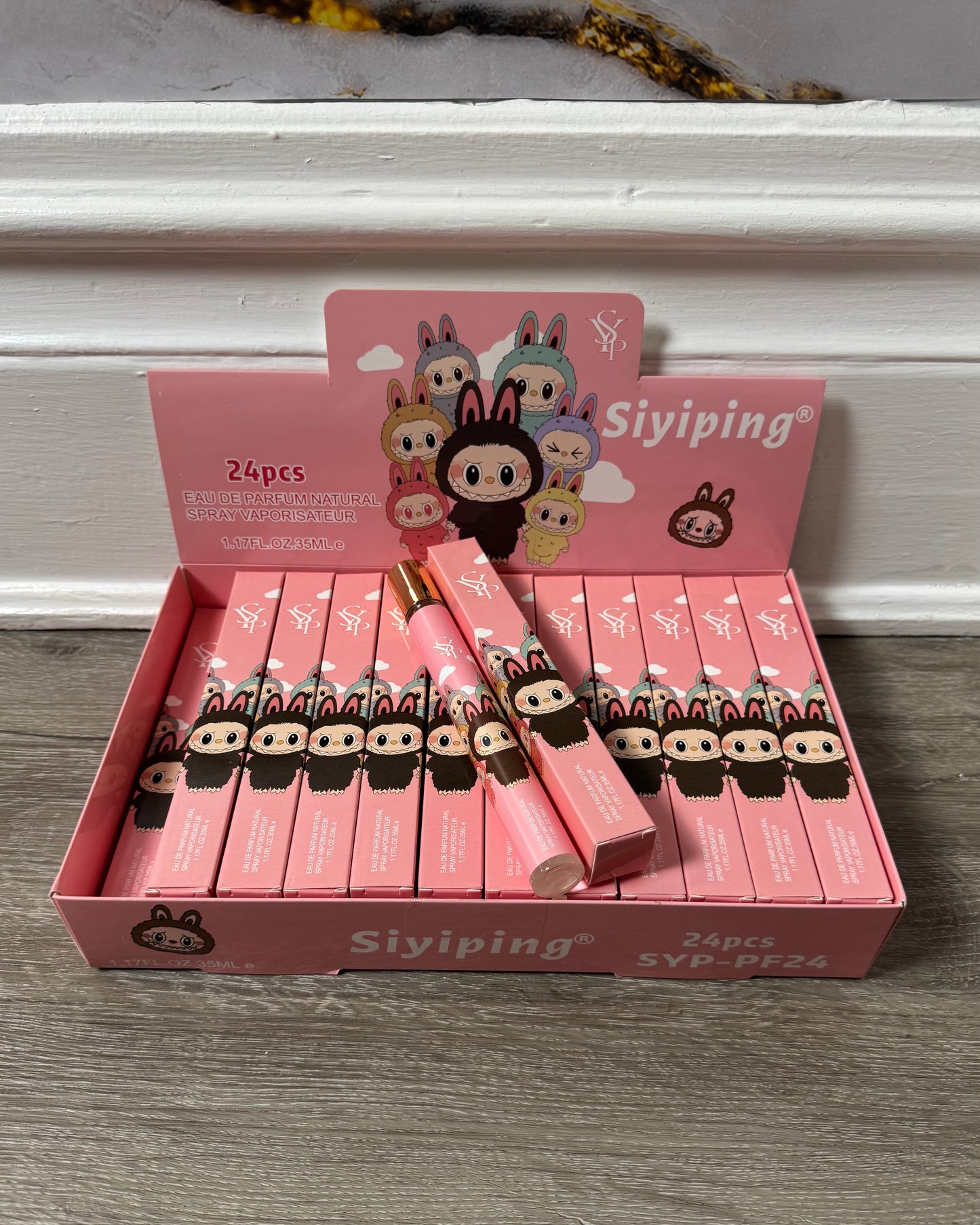 Labubu mini perfume (pink Yara)