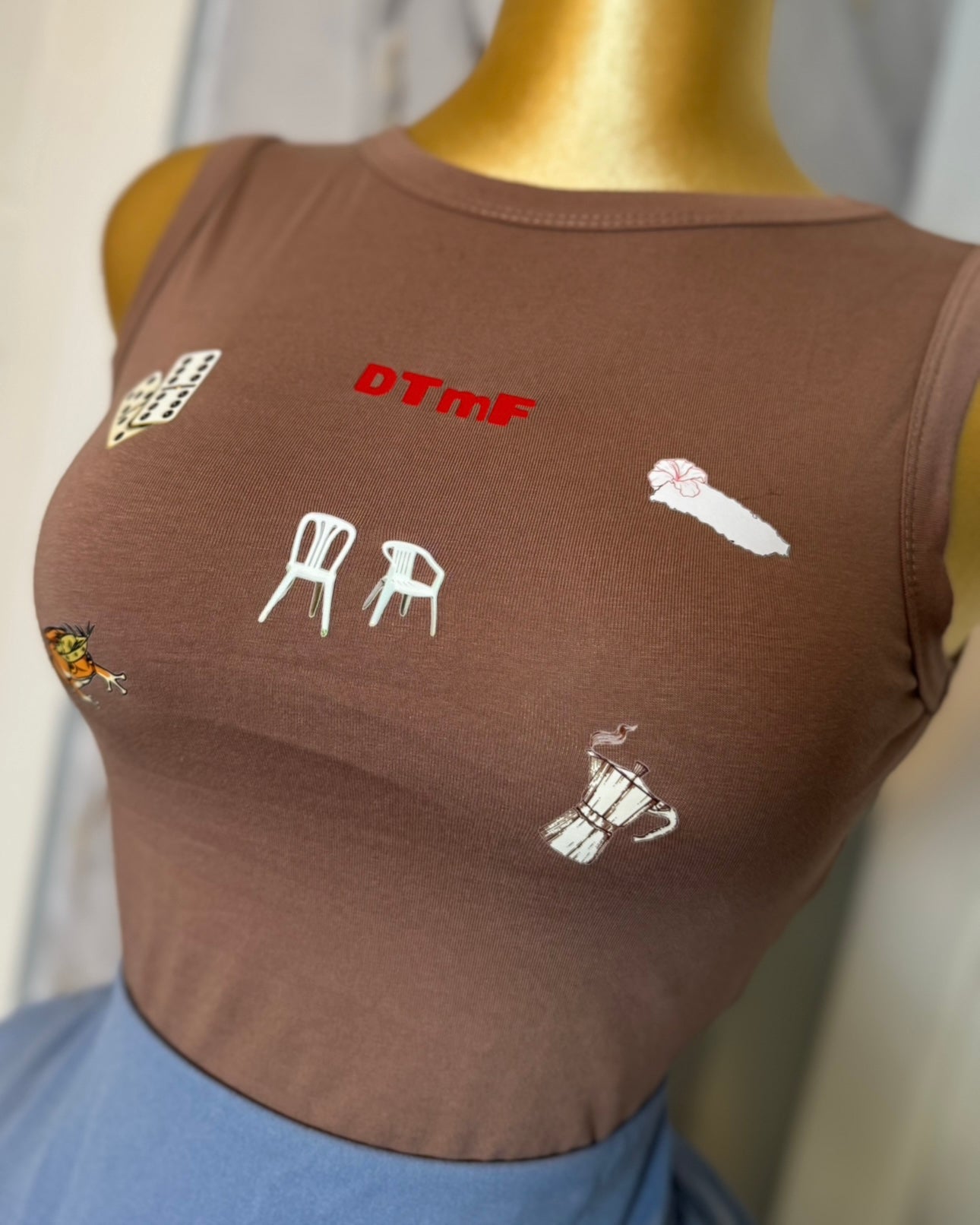 Brown dtmf top