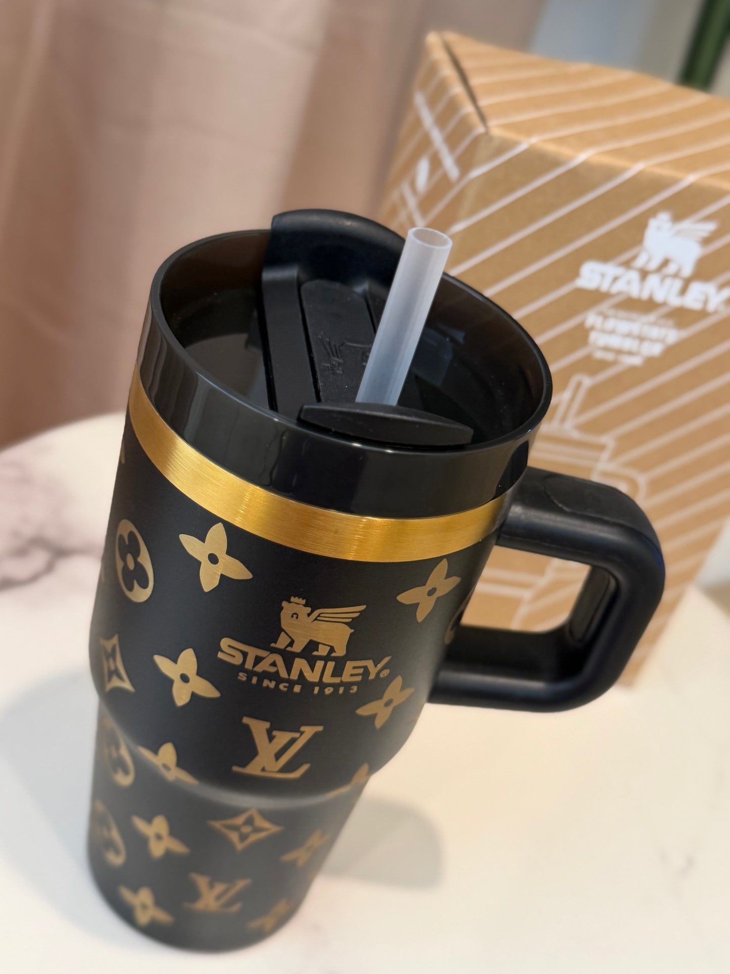 Black LV Stanley 20oz