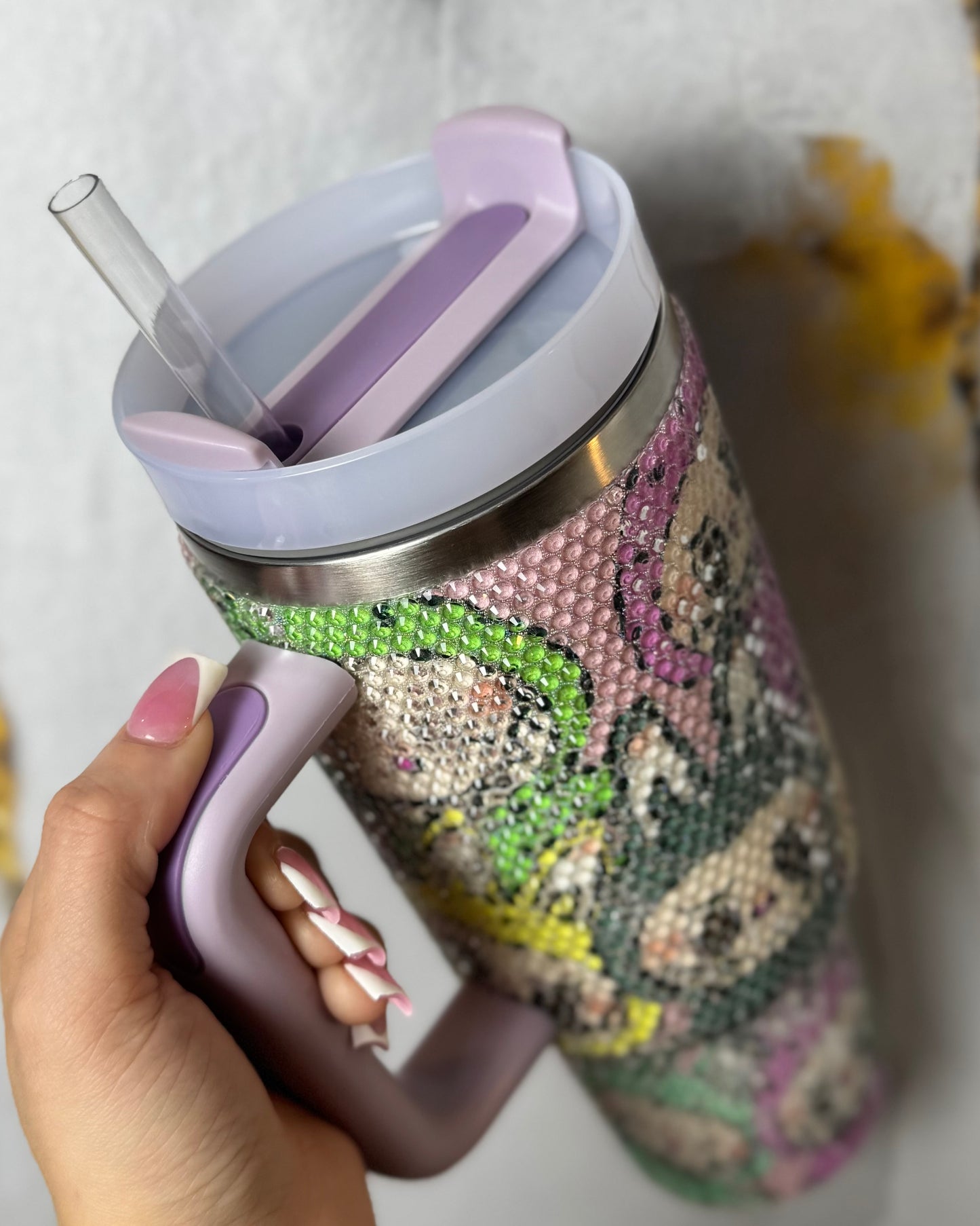 Labubu bling tumbler