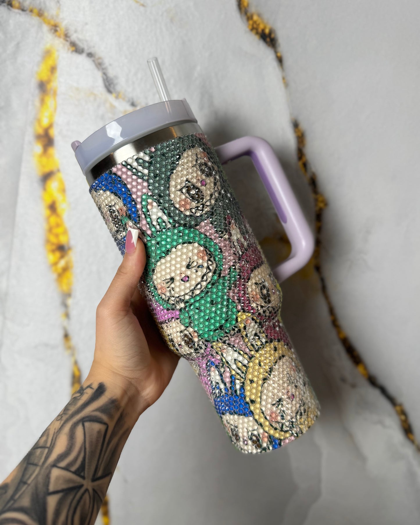 Labubu bling tumbler