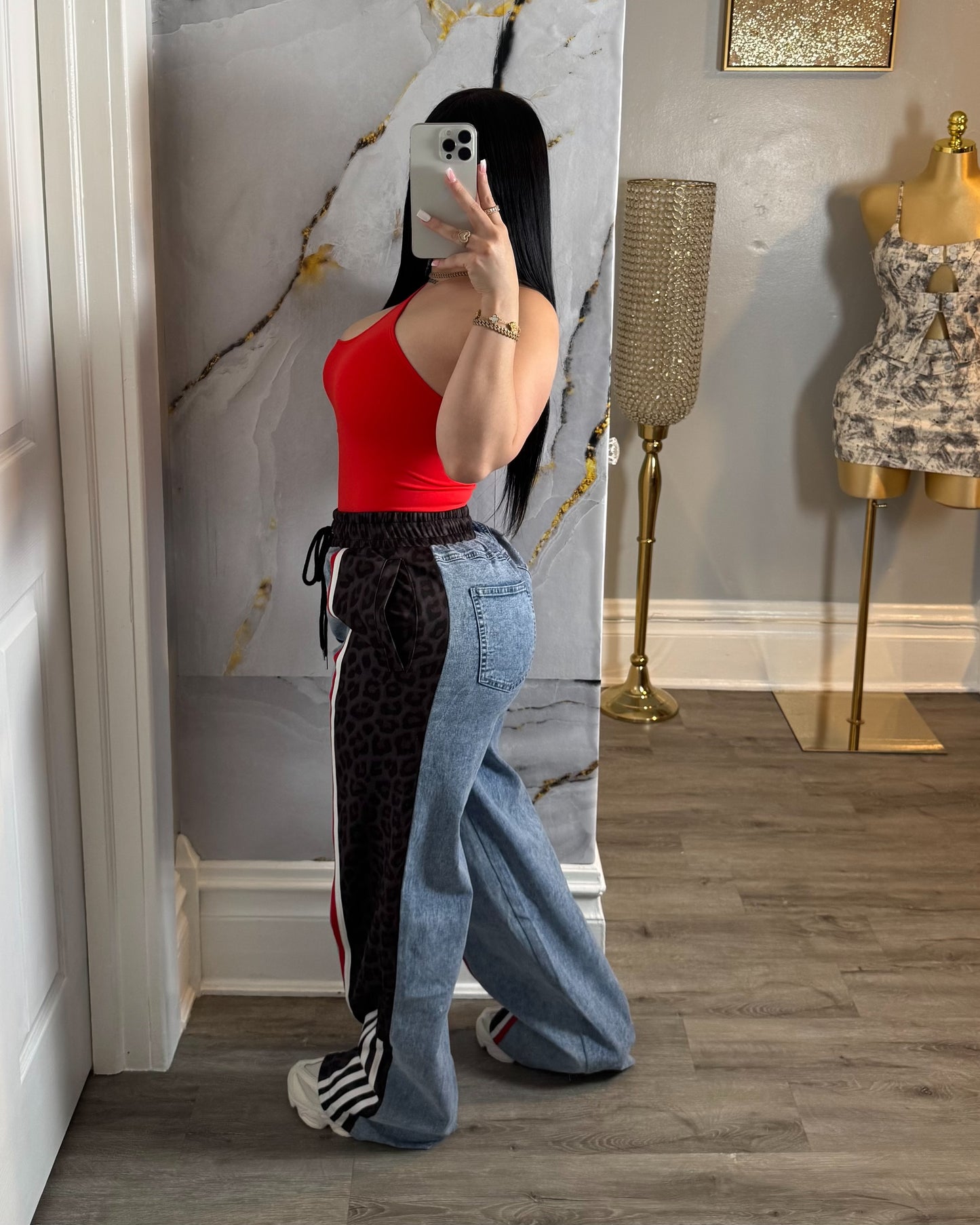 Best print denim pants