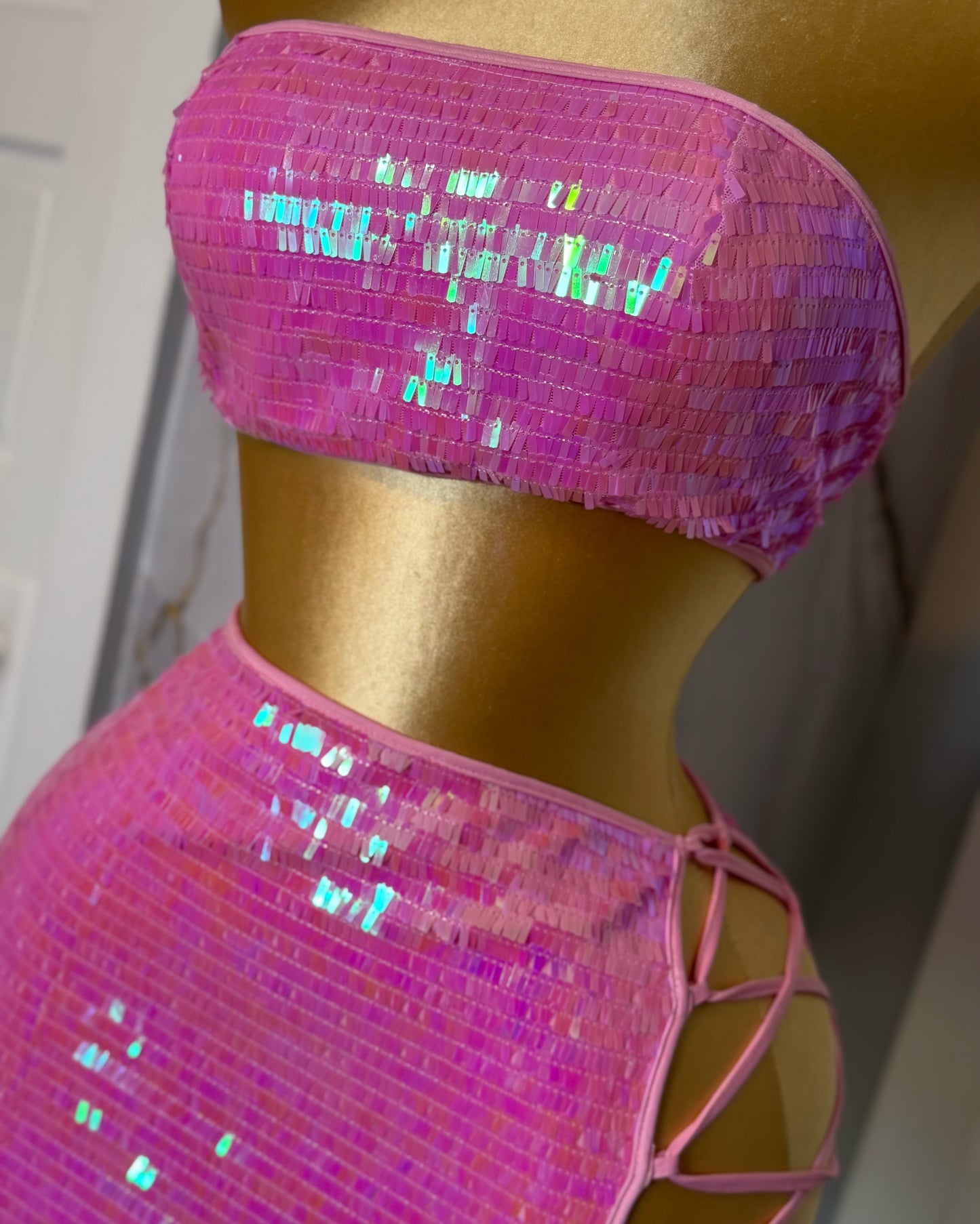 Pink sparkles set