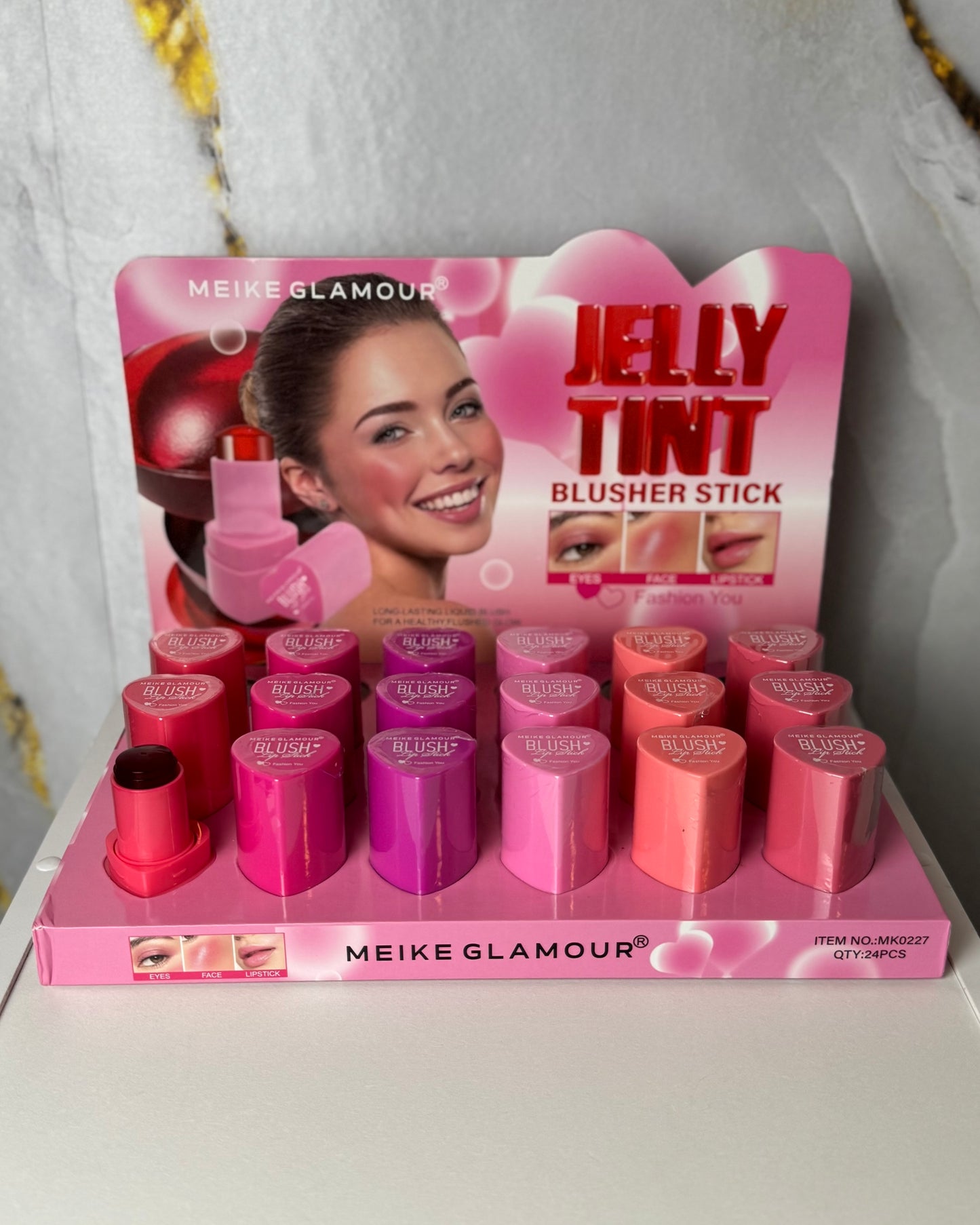 Heart shape jelly tint