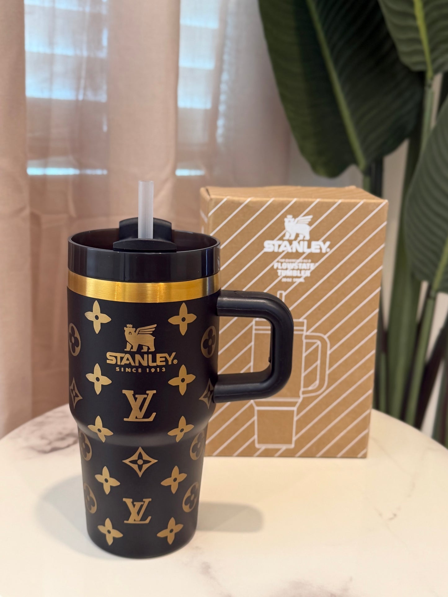Black LV Stanley 20oz