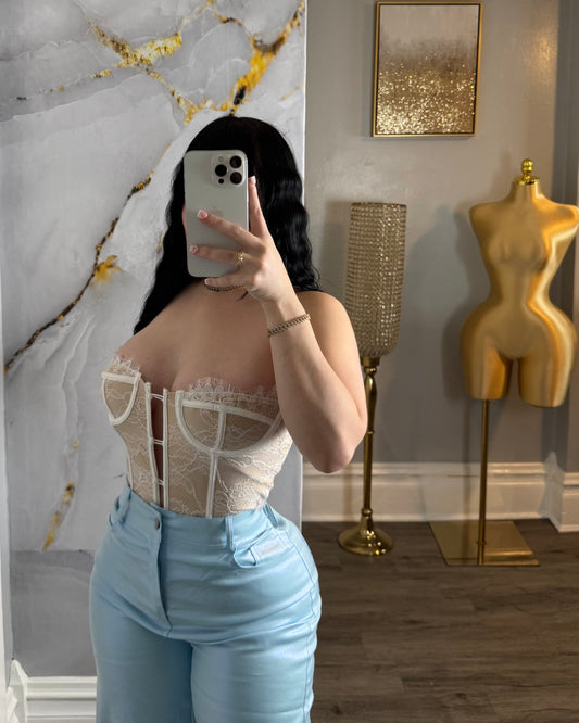 Vintage lace corset