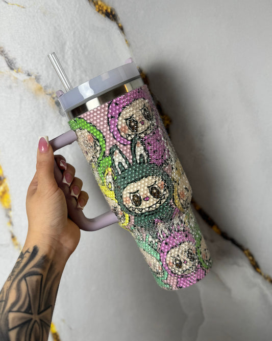Labubu bling tumbler