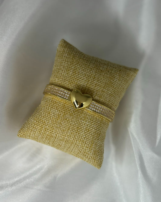 Heart bangle