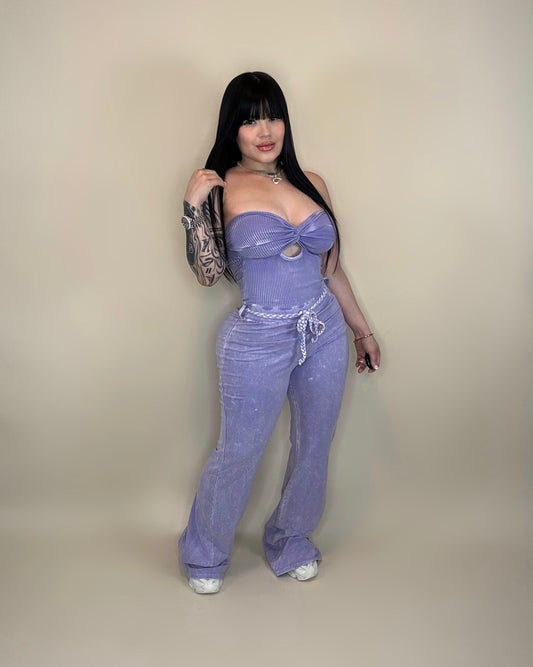 Mixed out jumpsuit (mineral)