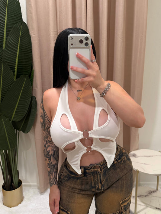 Off white top